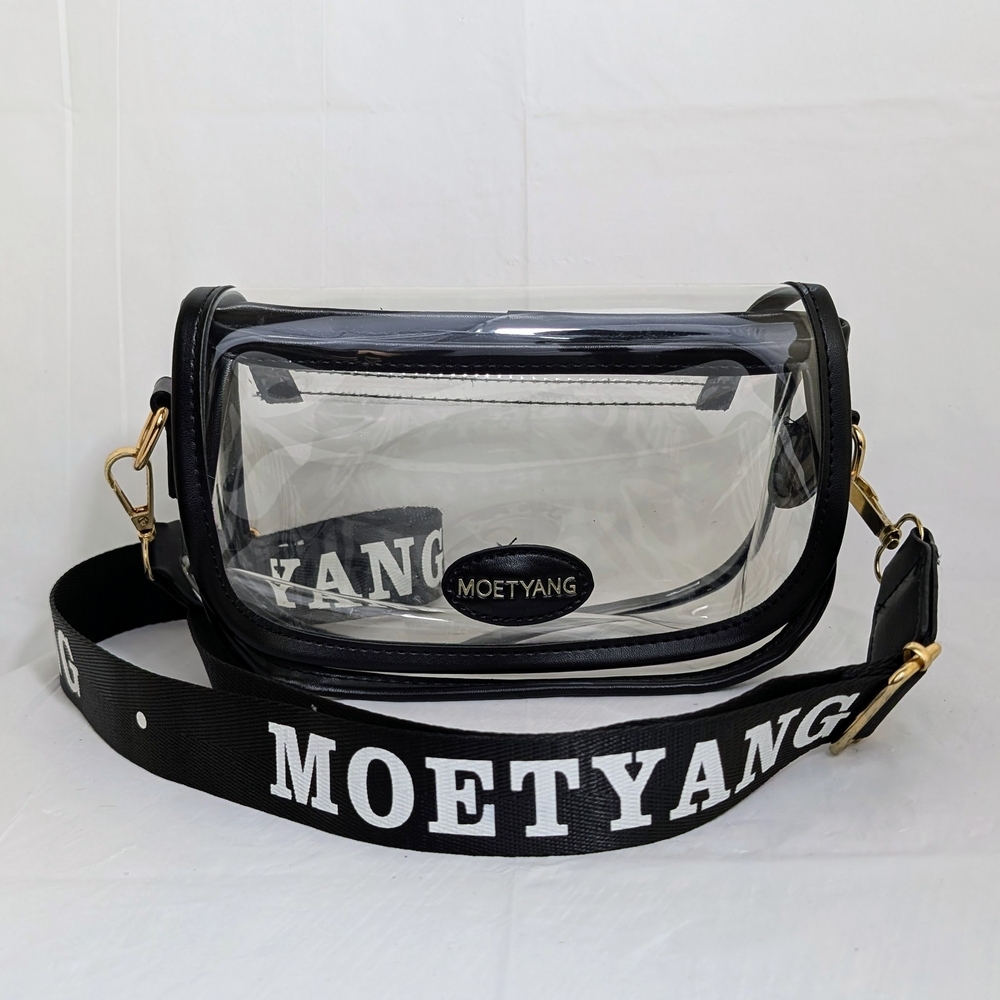 Bundle Only - Clear Black Crossbody Bag